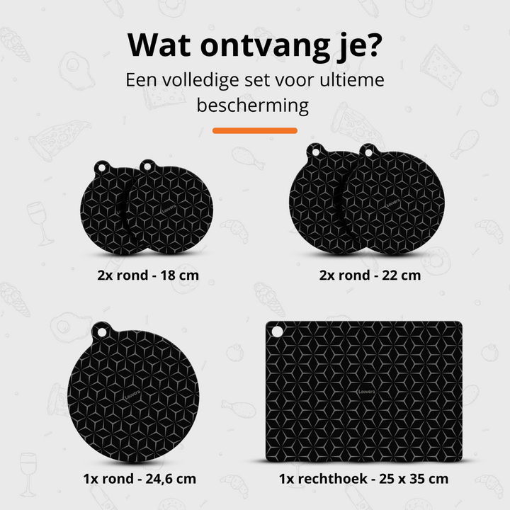 Inductie beschermer - Grijs