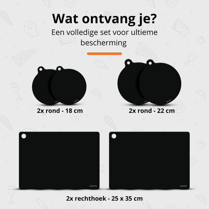 Inductie beschermer - Zwart